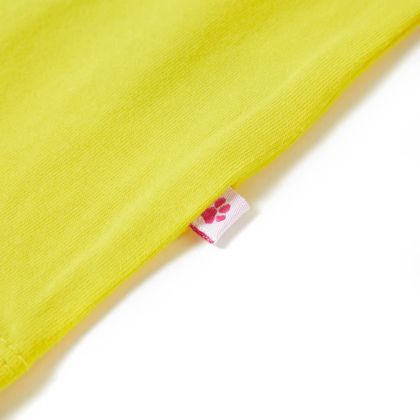 Детска тениска с ръкави капаче, яркожълто, 140