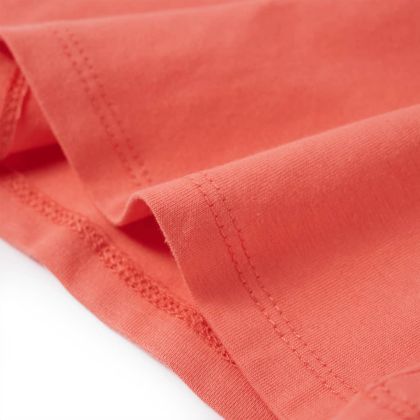 Детска тениска с къс ръкав, корал, 128