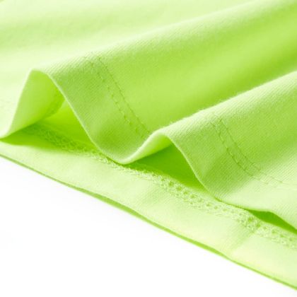 Детска тениска, неоновожълто, 140