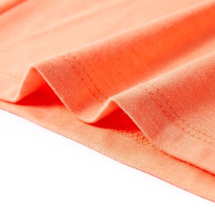 Детска тениска, неоново оранжева, 128