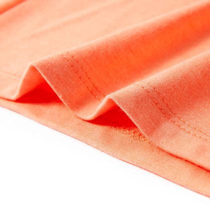 Детска тениска, неоново оранжева, 140