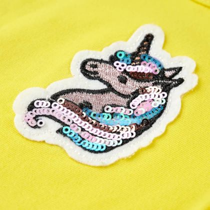 Детска тениска, яркожълта, 104