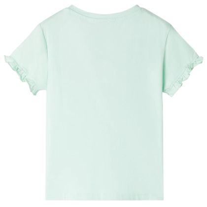 Детска тениска, светла мента, 116