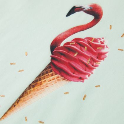 Детска тениска, светла мента, 140