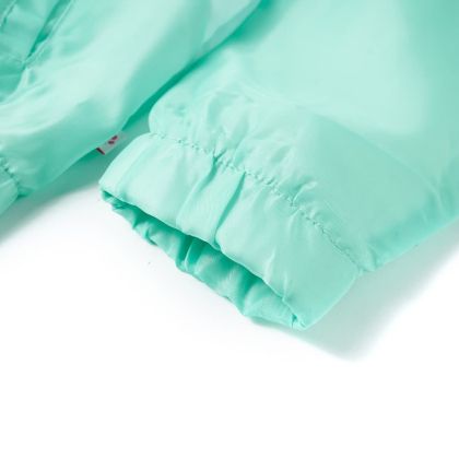 Детско яке с качулка и цип, многоцветно, 128