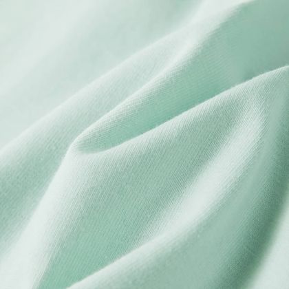 Детска тениска с ръкави капаче, светла мента, 116