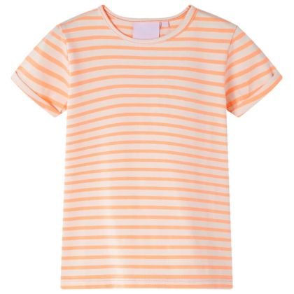 Детска тениска, неоново оранжева, 104
