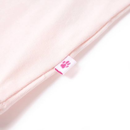 Детска тениска, меко розово, 116