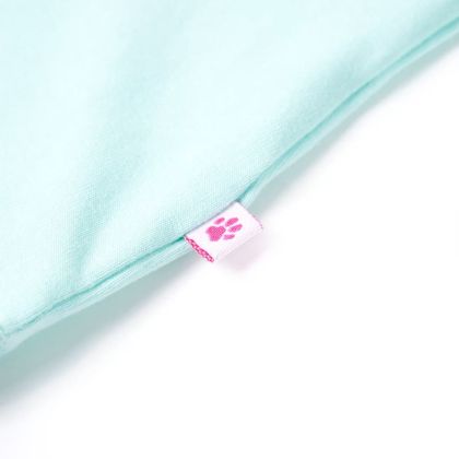 Детска тениска, светла аква, 104