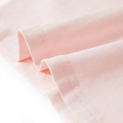 Детска тениска, меко розово, 140