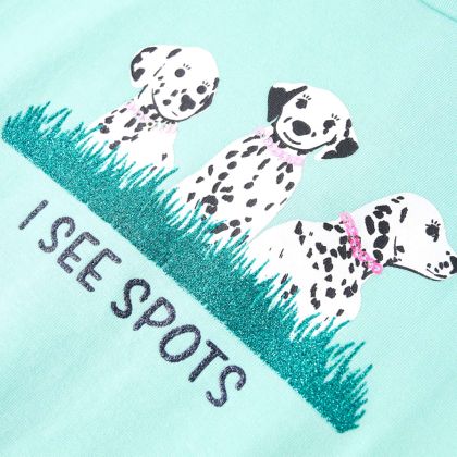 Детска тениска, светла мента, 140