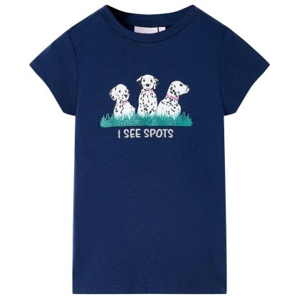 Детска тениска, нейви синьо, 116
