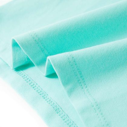 Детска тениска, светла мента, 128