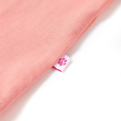 Детска тениска, светъл корал, 104