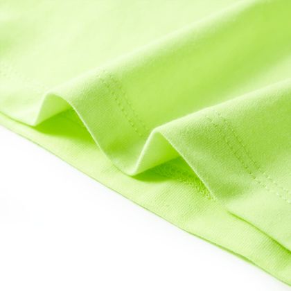 Детска тениска, неоновожълто, 116