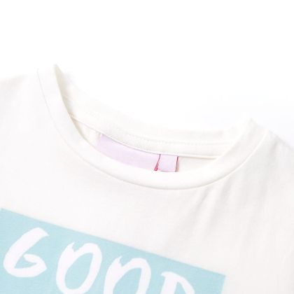 Детска тениска, екрю, 116