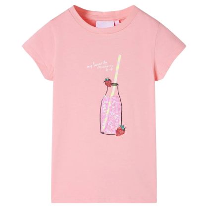 Детска тениска, розова, 128