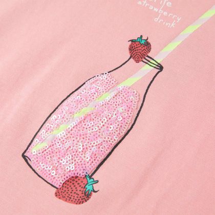 Детска тениска, розова, 140