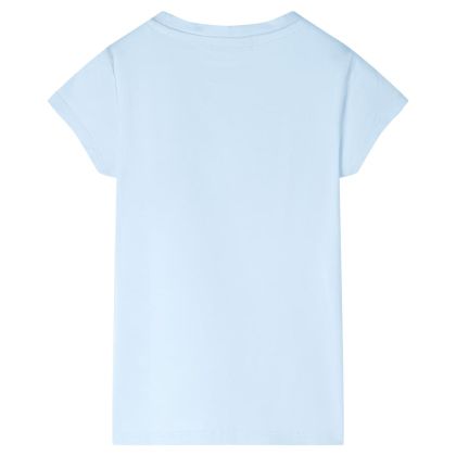 Детска тениска, меко синьо, 116