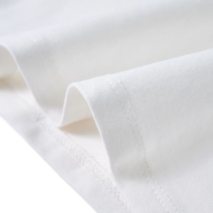 Детска тениска с къдрави ръкави, екрю, 92