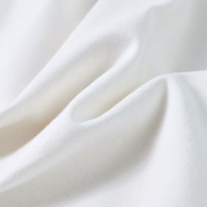 Детска тениска с къдрави ръкави, екрю, 116