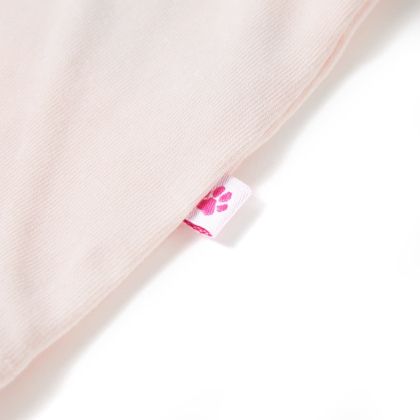 Детска тениска, меко розово, 140