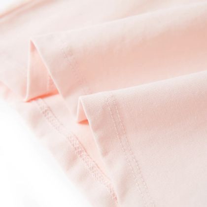 Детска тениска, меко розово, 140