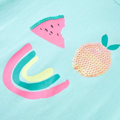 Детска тениска, светла мента, 140