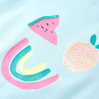 Детска тениска, светла аква, 140