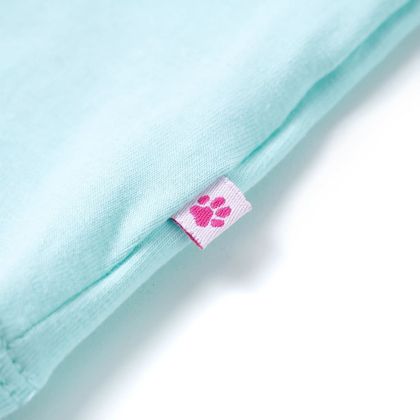 Детска тениска, светла аква, 140