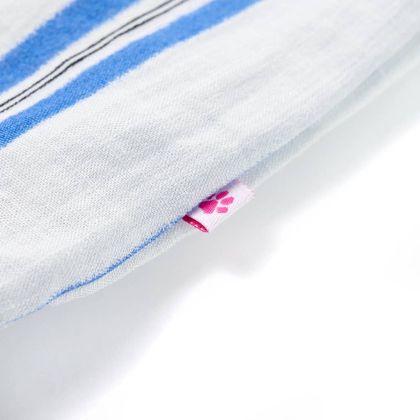 Детска пола, кобалтовосиньо и бяло, 128