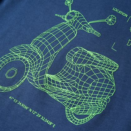 Детска тениска, тъмносиня, 104