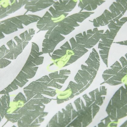 Детска тениска, екрю и тъмен бръшлян, 92