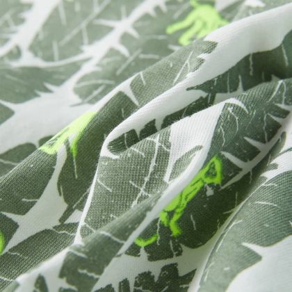 Детска тениска, екрю и тъмен бръшлян, 128