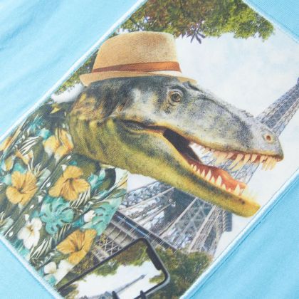 Детска тениска, аква, 116