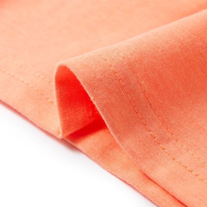 Детска тениска, неоново оранжева, 104