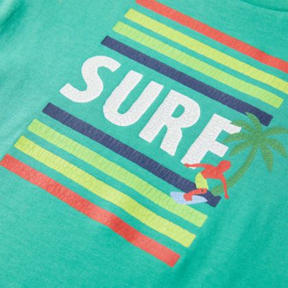 Детска тениска, зелена, 104