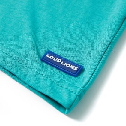 Детска тениска с къс ръкав, тъмна мента, 104