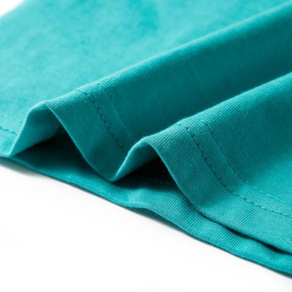 Детска тениска с къс ръкав, тъмна мента, 104