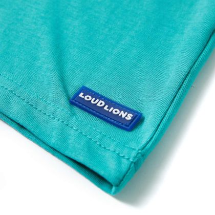 Детска тениска с къс ръкав, тъмна мента, 128