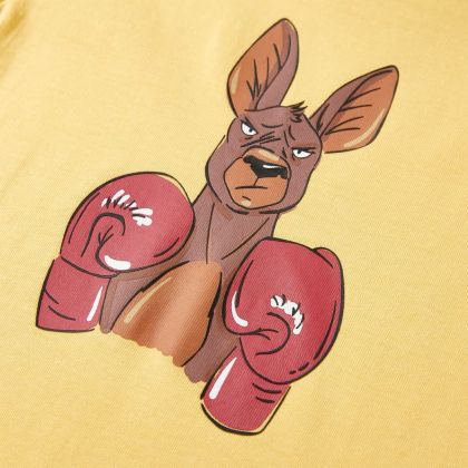 Детска тениска с къс ръкав, жълта, 92