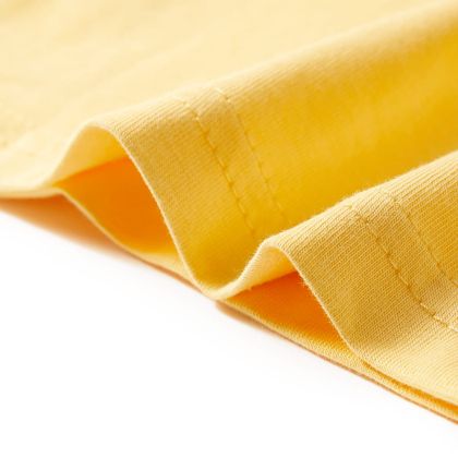 Детска тениска с къс ръкав, жълта, 140