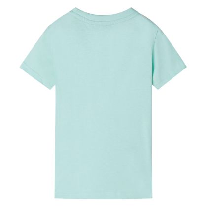 Детска тениска, светла мента, 92
