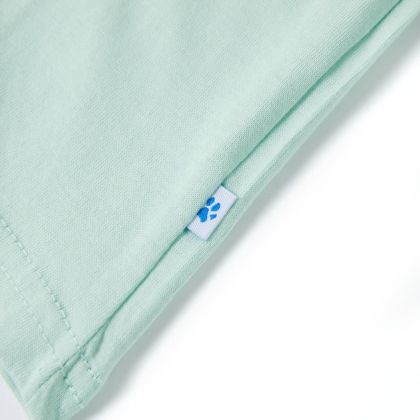 Детска тениска, светла мента, 92