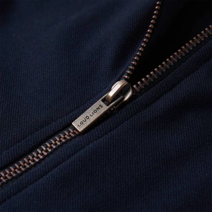 Детски суитшърт с цип, тъмносин, 104