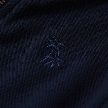 Детски суитшърт с цип, тъмносин, 104