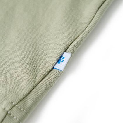 Детска тениска с къс ръкав, светло каки, 92