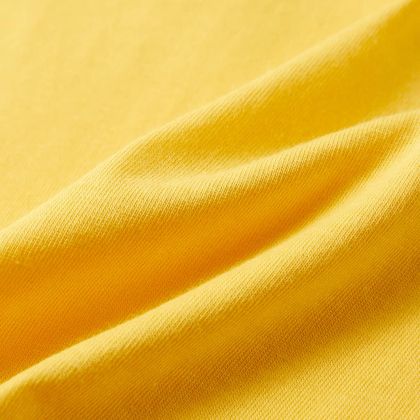 Детска тениска с къс ръкав, светла охра, 128