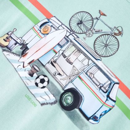 Детска тениска, светла мента, 104