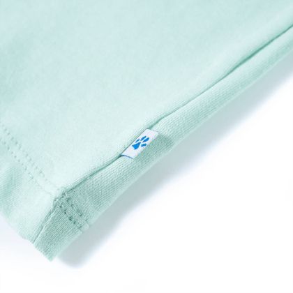 Детска тениска, светла мента, 128